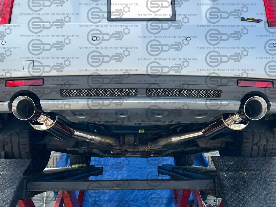 2009-2015 Cadillac CTS-V V2 | Sedan Stainless Steel Axle Back 4.25" Dual Tips Exhaust